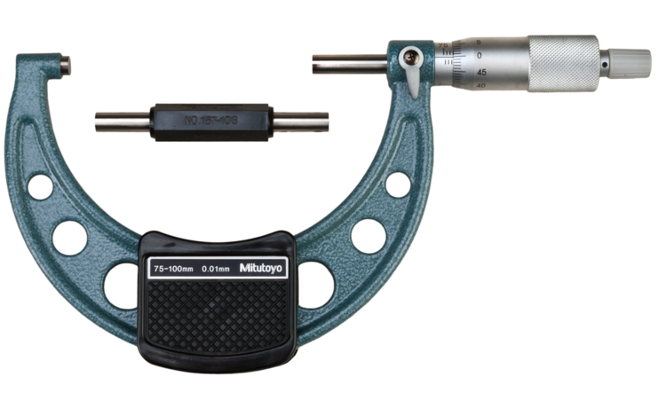 Mitutoyo Külső mikrométer, 75-100 mm, 0.01 mm (103-140-10) termék fő termékképe