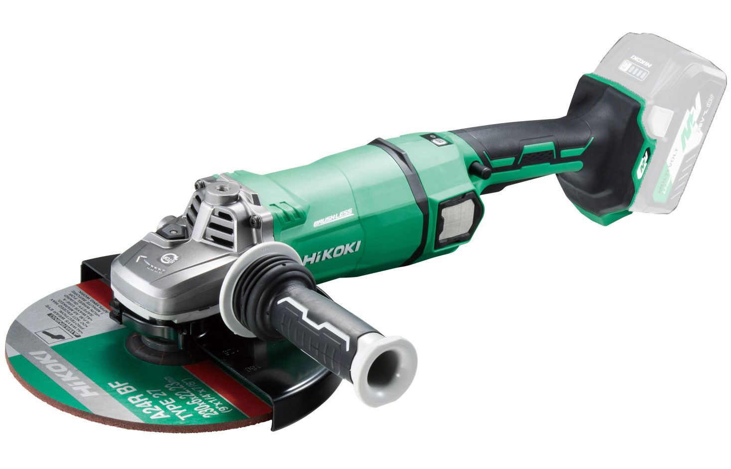 HiKoki G3623DA-W4Z MULTI VOLT akkus sarokcsiszoló (akku és töltő nélkül) termék fő termékképe