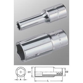 Genius Tools 427831 1/2"-os 6 lapú dugókulcs fej, hosszított kivitel, 31 mm termék fő termékképe