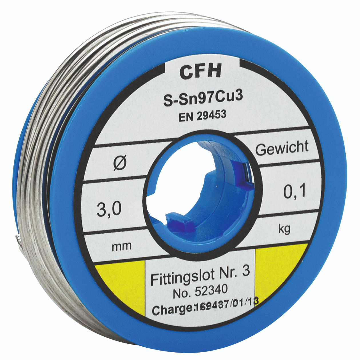 CFH WL 340 fitting-forrasztóón, 100 g/tekercs termék fő termékképe