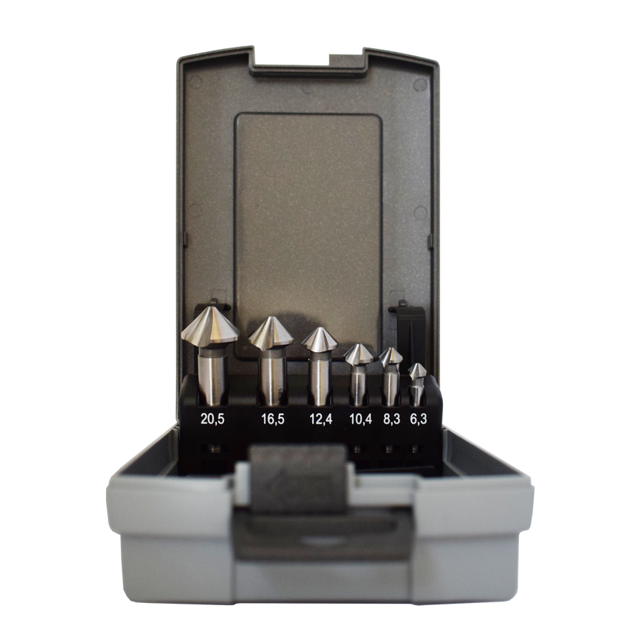 Abraboro HSS-G köszörült kúpos süllyesztő készlet, 6 részes termék fő termékképe