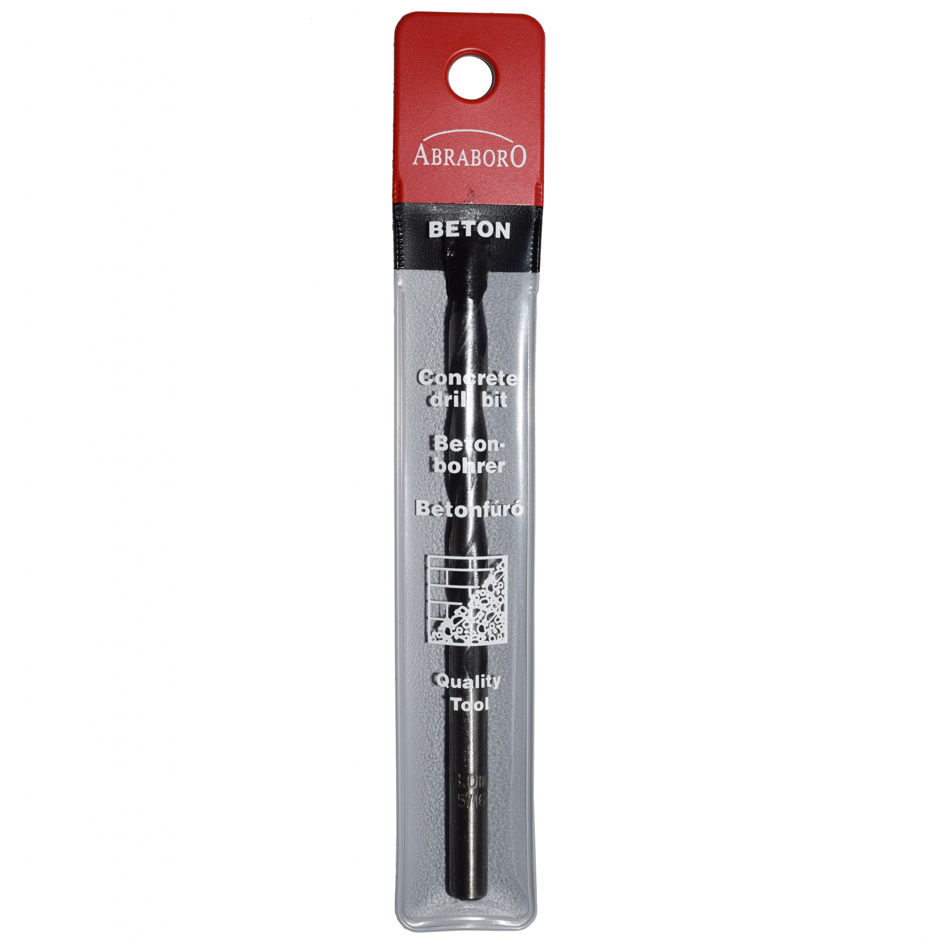 Abraboro 4 x 75 / 40 mm Standard hengeres szárú betonfúró tasakban termék fő termékképe
