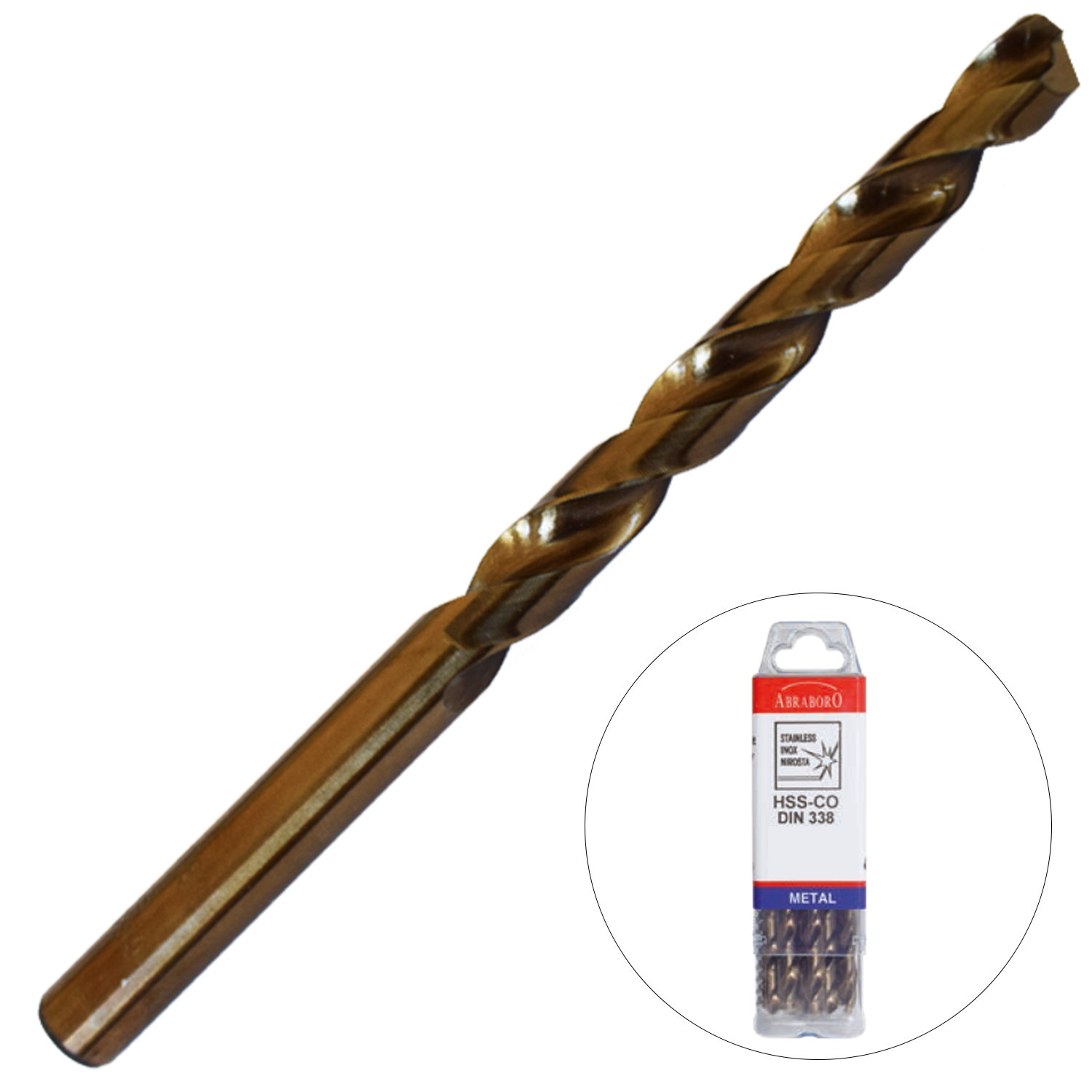 Abraboro 4.4 x 80 / 47 mm HSS-Co fémcsigafúró X-Pack, 10 db/csomag termék fő termékképe
