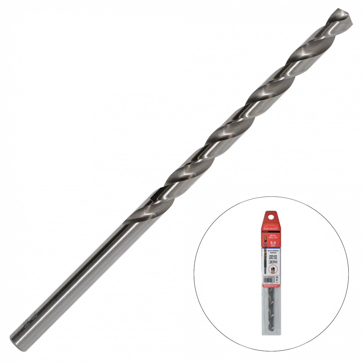 Abraboro 4.5 x 126 / 82 mm HSS-GS hosszú hengeres szárú fémcsigafúró, EV-Pack termék fő termékképe