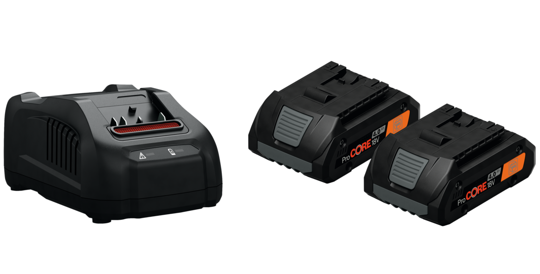 Fein GAL 1880 CV AS gyorstöltő Li-ion akkukhoz + 2 db ProCORE Li-ion akkumulátor, 18 V, 4.0 Ah, AS termék fő termékképe