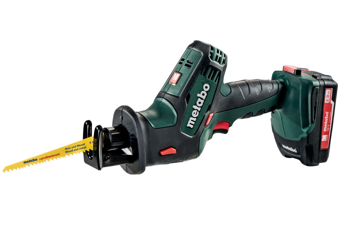 METABO SSE 18 LTX Compact akkumulátoros kardfűrész (2 x 2.0 Ah Li-Power akkuval, metaBOX kofferben) termék fő termékképe