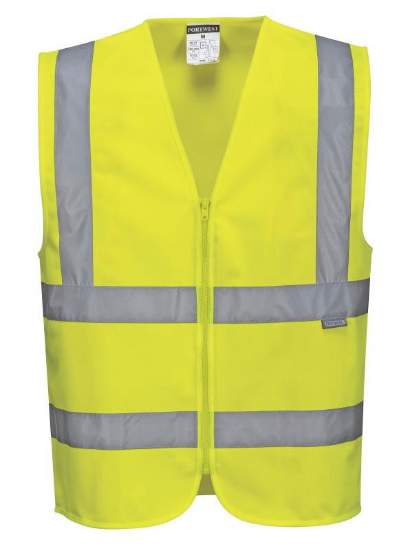 Portwest C375 - Hi-Vis zippzáras mellény, sárga termék fő termékképe