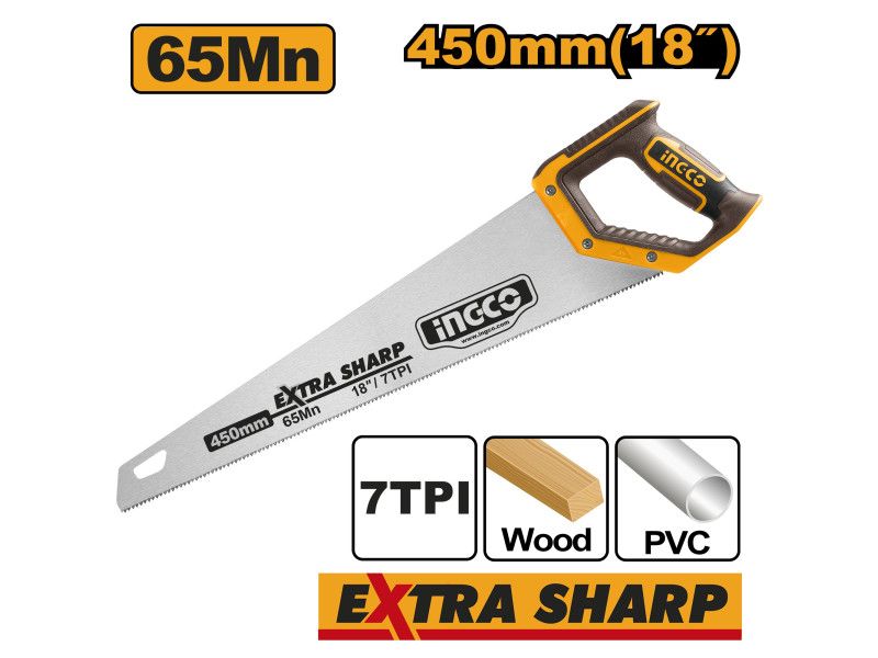 INGCO Rókafarkú fűrész 450 mm/7 TPI termék fő termékképe