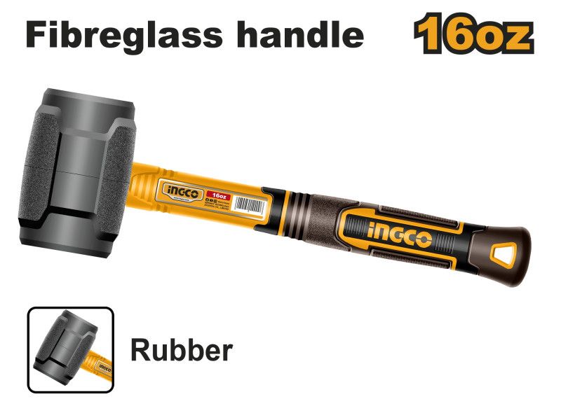 INGCO Gumikalapács 450 g üvegszálas nyél termék fő termékképe