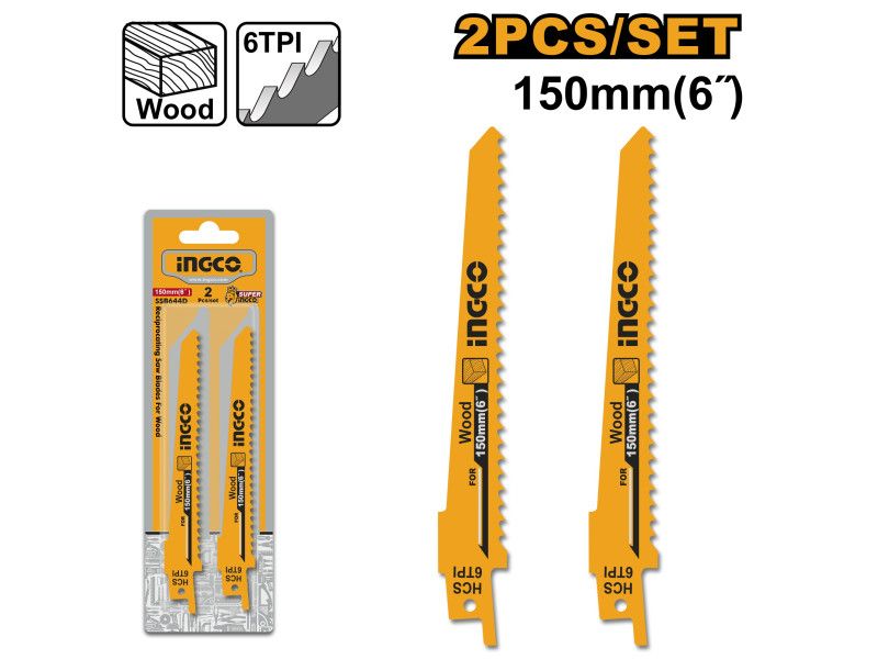 INGCO Szablyafűrészlap fára (2 db) termék fő termékképe