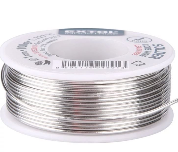 Extol Industrial forrasztó ón, gyantás, műszerész forrasztáshoz; 100 g, átmérő 1mm (8732003) termék fő termékképe