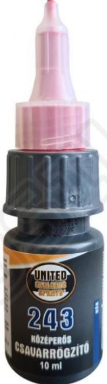 UNITED SEALANTS CSAVARRÖGZÍTŐ 243 KÖZÉPERŐS 10ML KÉK termék fő termékképe
