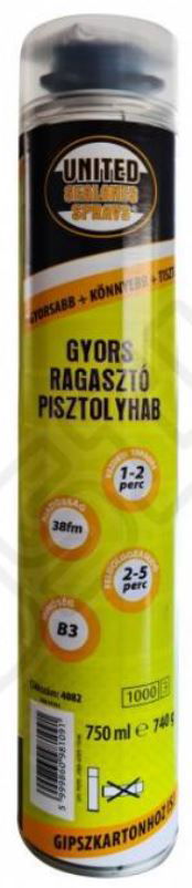UNITED SEALANTS GYORS RAGASZTÓ PISZTOLYHAB B3 750ML termék fő termékképe