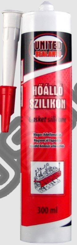 United Sealants Hőálló szilikon 300ml (1041)	Szín: FEKETE termék fő termékképe