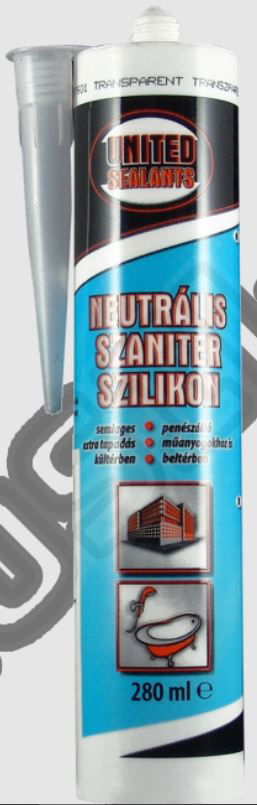 UNITED SEALANTS NEUTRÁLIS SZANITER SZILIKON FEHÉR 280ML termék fő termékképe