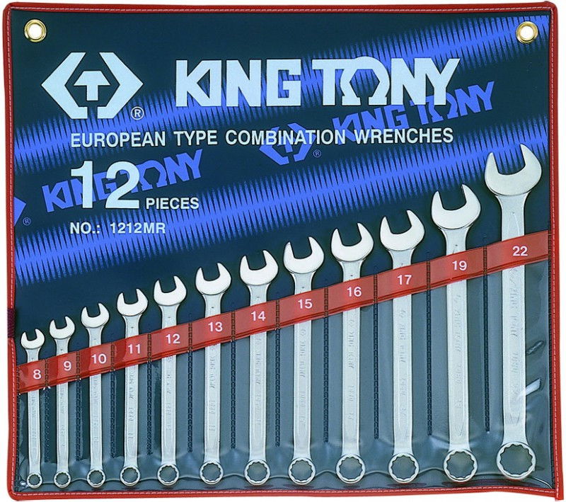 Kingtony 12 RÉSZES CSILLAG-VILLÁSKULCS KÉSZLET 8-22MM 1212MR termék fő termékképe