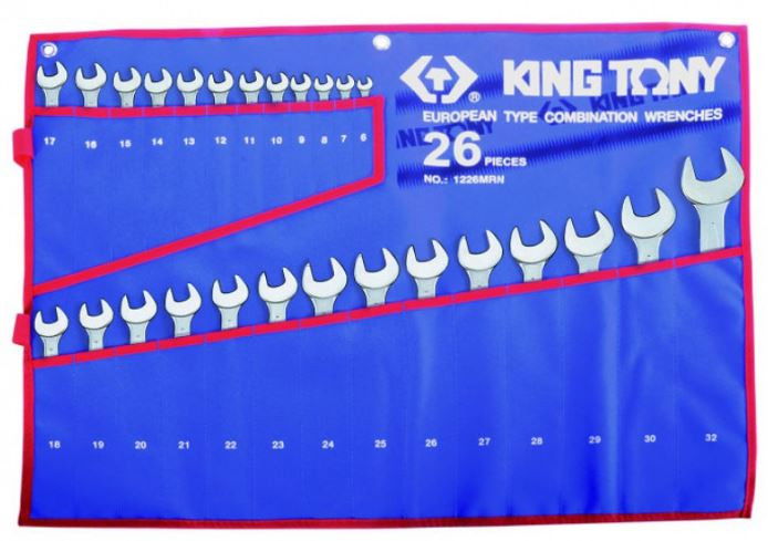 Kingtony 26 részes csillag-villáskulcs készlet 6-32mm 1226MRN termék fő termékképe