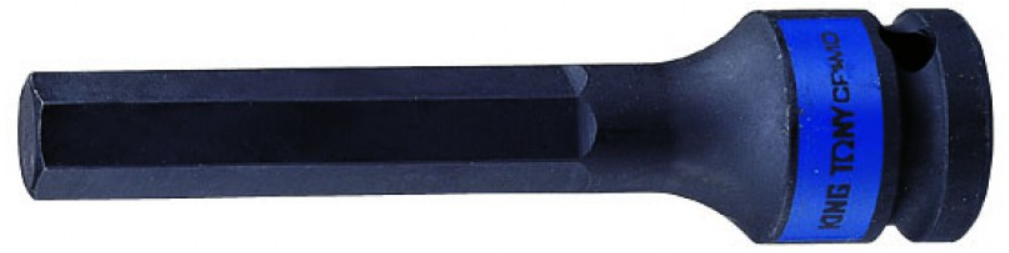 Kingtony GÉPI HEX BITFEJ 1/2˝H 4,L=100MM 406504 termék fő termékképe