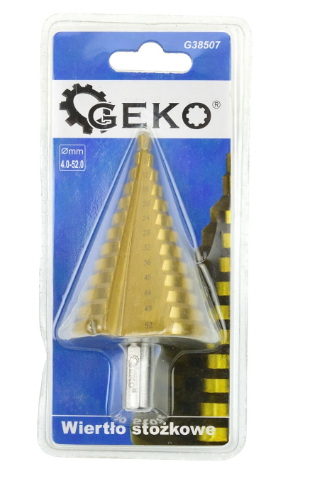 GEKO HSS Lépcsős fúró 4-52mm termék fő termékképe