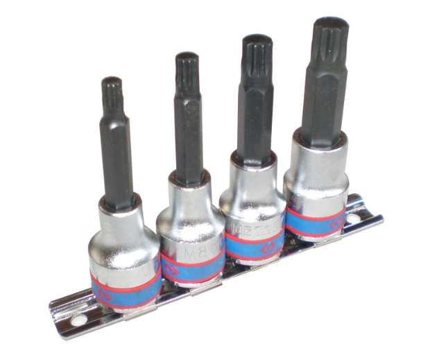 Kingtony 4 RÉSZES 1/2˝-OS SPLINE BITFEJKÉSZLET L=80MM 4136PR termék fő termékképe