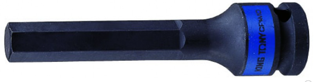 Kingtony GÉPI HEX BITFEJ 1/2˝H 6,L=100MM 406506 termék fő termékképe