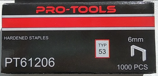 PRO-TOOLS Tűzőkapocs 6mm PRO-TOOLS termék fő termékképe