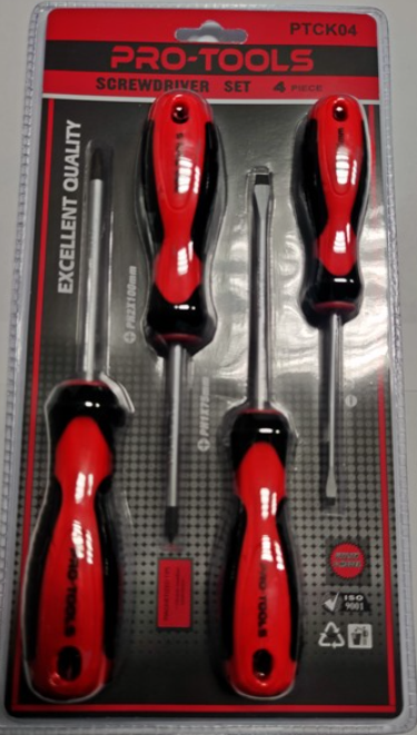 PRO-TOOLS Csavarhúzó klt. 4r. termék fő termékképe