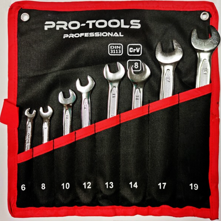 PRO-TOOLS Csillag-villáskulcs klt. 8r. termék fő termékképe