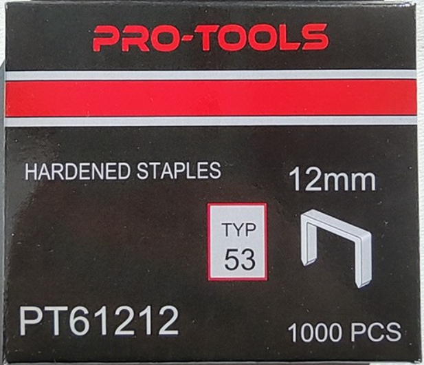 PRO-TOOLS tűzőkapocs 12mm PRO-TOOLS "53" típus termék fő termékképe