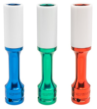 Kingtony GÉPI EXTRAHOSSZÚ DUGÓKULCS VÉKONYFALÚ MŰANYAGBEVONATÚ 1/2˝21MM 495521MX termék fő termékképe