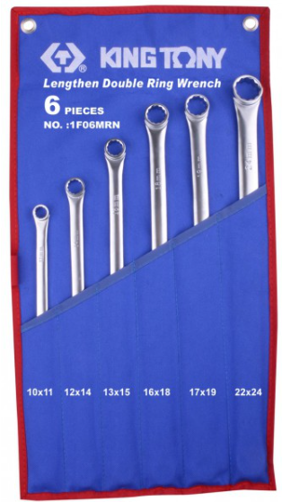 Kingtony 6 RÉSZES EGYENES CSILLAGKULCS KÉSZLET EXTRA HOSSZÚ NYÉL CRMO1F06MRN termék fő termékképe