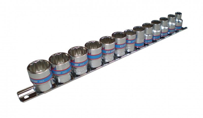 Kingtony 13 RÉSZES 3/8˝-OS KÉZI DUGÓKULCS KÉSZLET 7-19MM 12* 3013MR termék fő termékképe