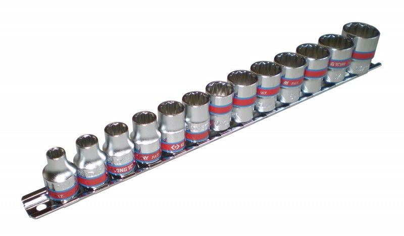 Kingtony 13 RÉSZES 3/8˝-OS KÉZI DUGÓKULCS KÉSZLET COLL 1/4-13/16˝12* 3013SR termék fő termékképe