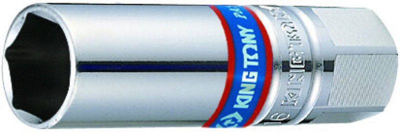 Kingtony Gyertya-dugókulcs 3/8" 16mm, gumibetétes termék fő termékképe