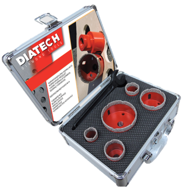 DIATECH Gyémántfúró készlet (20-27-35-55-82mm) termék fő termékképe