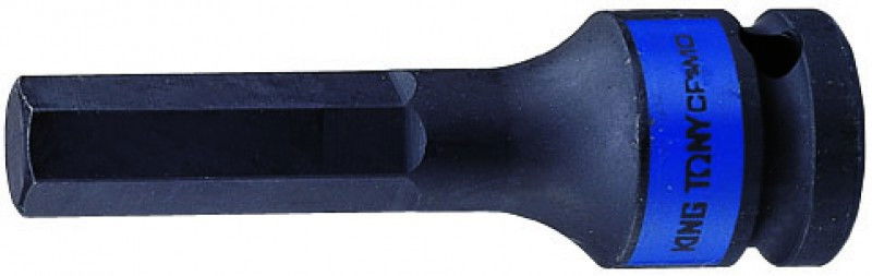 Kingtony Gépi hex bitfej 1/2" 9mm, L=80mm 401509M termék fő termékképe