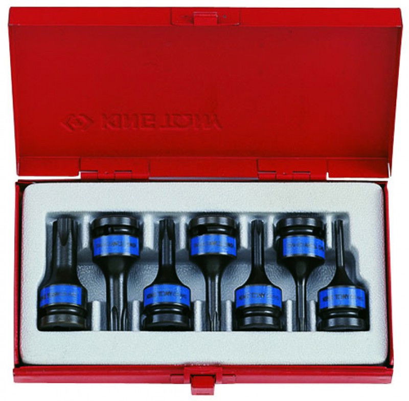 Kingtony 7 részes 1/2˝-os gépi torx bitfejkészlet L=60mm 4417PP termék fő termékképe