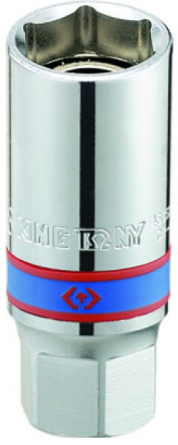 Kingtony Gyertya-dugókulcs 1/2˝ 21mm, gumibetétes 463521R termék fő termékképe