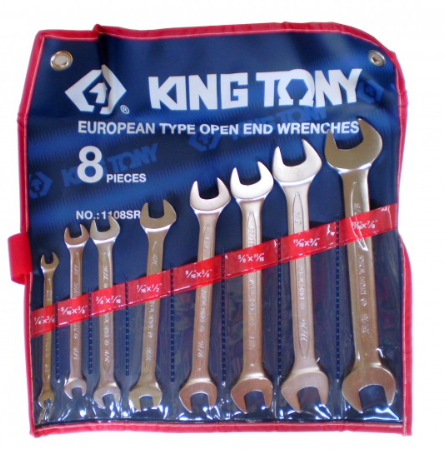 Kingtony 8 részes villáskulcs készlet coll 1108SR termék fő termékképe