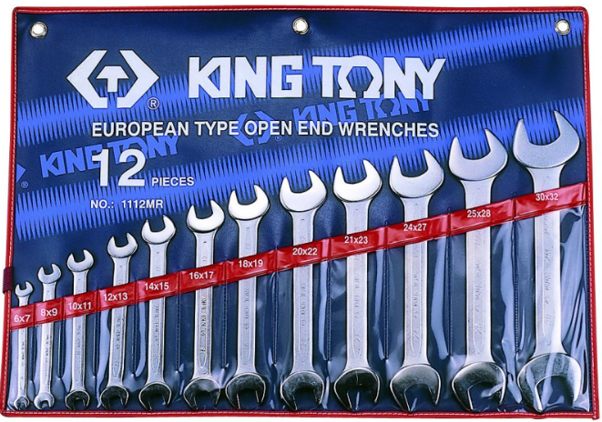 Kingtony 12 részes villáskulcs készlet coll 1/4˝-1-1/4˝ 1112SR termék fő termékképe