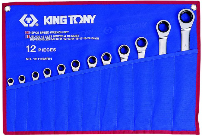 Kingtony 12 részes racsnis csillag-villáskulcs készlet 12112MRN termék fő termékképe