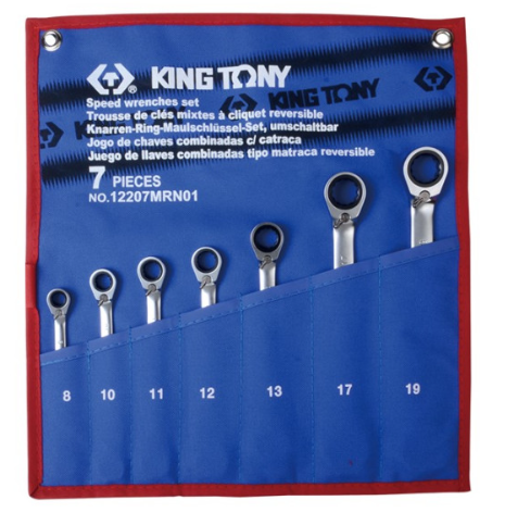 Kingtony 7 részes racsnis csillag-villáskulcs készlet iv. 8-19 mm 12207MRN01 termék fő termékképe