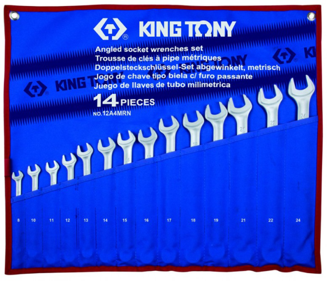 Kingtony 14 részes ultra könnyű csillag-villáskulcs készlet 8-24mm 12A4MRN termék fő termékképe