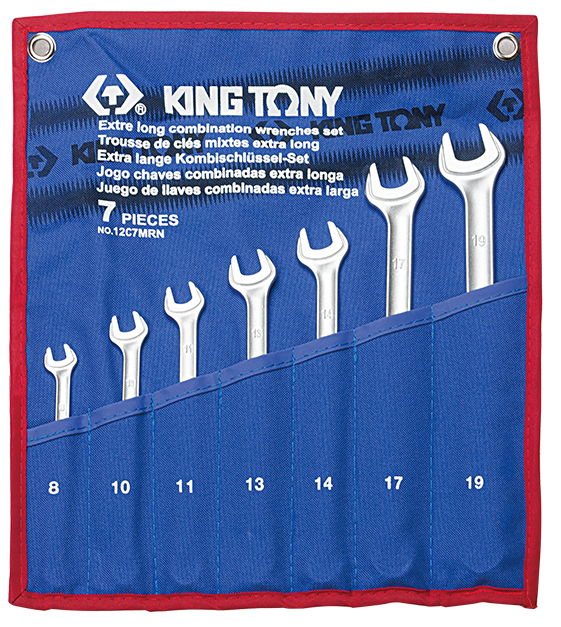 Kingtony 7 részes csillag-villás kulcs készlet, ultrakönnyű, hosszú 12C7MRN termék fő termékképe