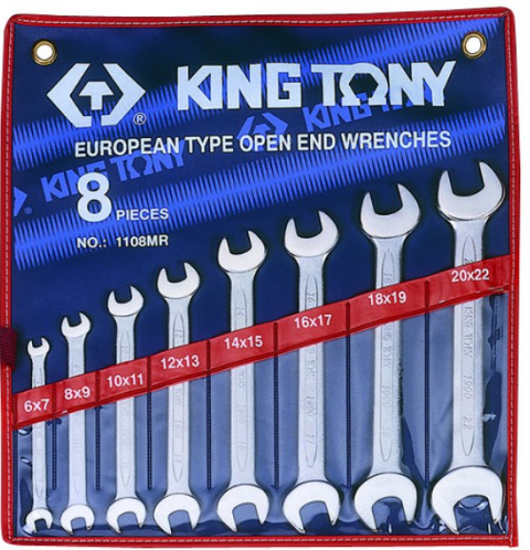 Kingtony 8 részes villáskulcs készlet 6-22mm termék fő termékképe