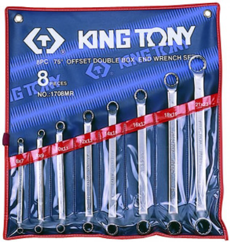 Kingtony 8 részes csillagkulcs készlet 6-23mm 1708MR termék fő termékképe
