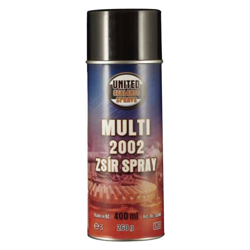 UNITED SEALANTS UNITED SPRAYS MULTI 2002 ZSÍR SPRAY 400ML termék fő termékképe