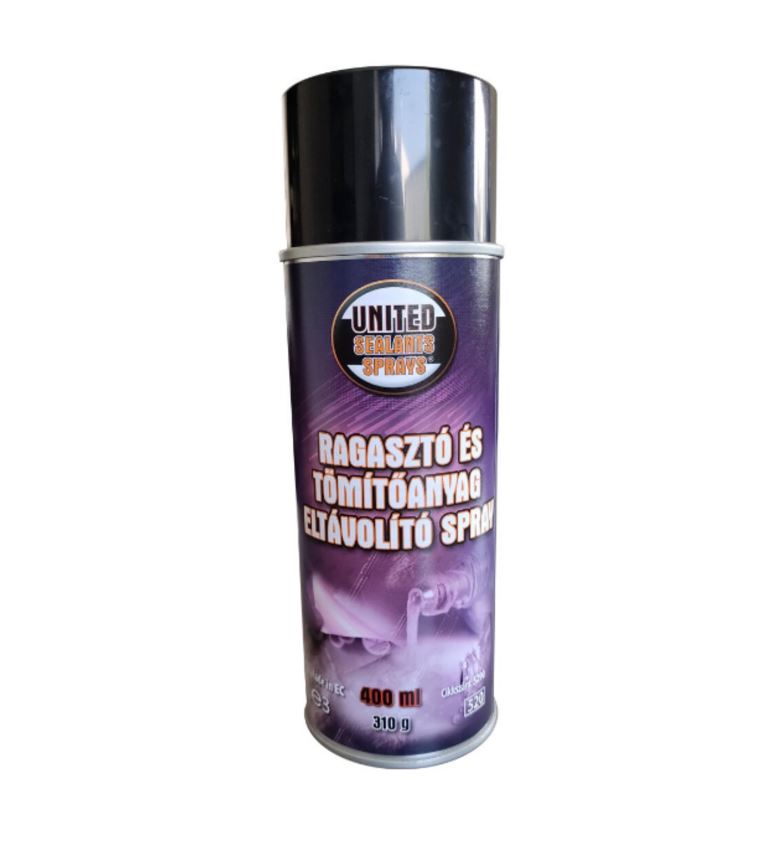 UNITED SEALANTS UNITED SPRAYS RAGASZTÓ-, ÉS TÖMÍTŐANYAG ELTÁVOLÍTÓ SPRAY 400ML termék fő termékképe