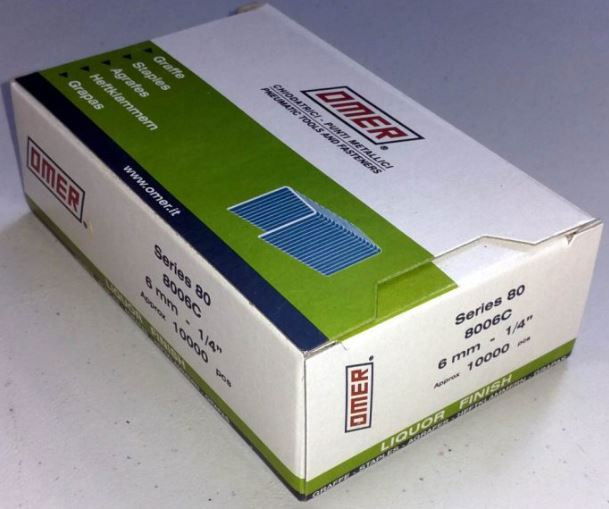 Omer Series 80 8006 C Galvanzált Stanox Kapocs 6mm 10000 db termék fő termékképe