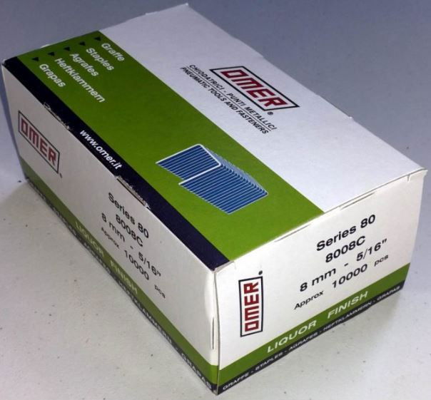 Omer Series 80 8008 C Galvanzált Stanox Kapocs 8mm 10000 db termék fő termékképe